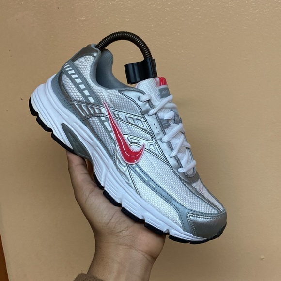Nike Initiator Women’s Running Sneakers “White Metallic Silver Pink” - Picture 8 of 17